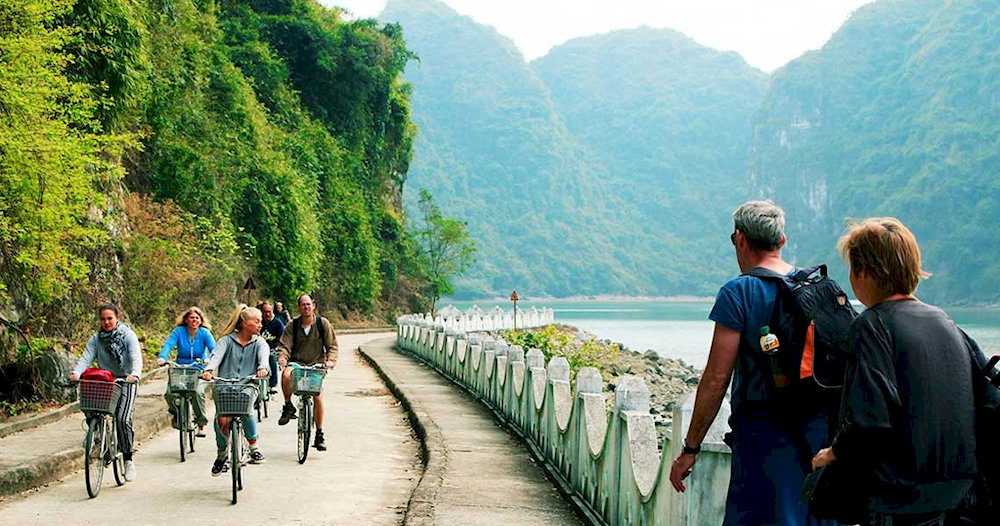 Bike through the beautiful roads of Viet Hai Village is the best way to explore the local life
